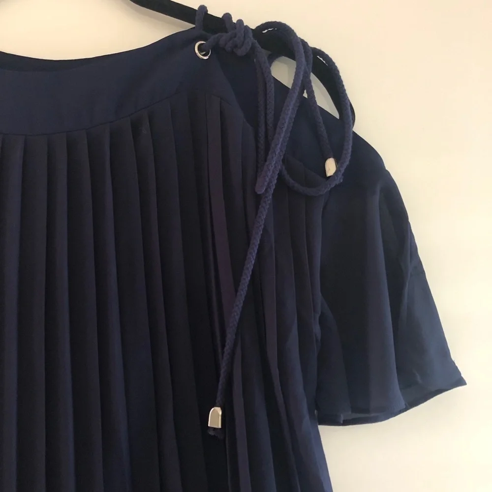 Endless Rose Chiffon Pleated Cold Shoulder Dress - New with Tag!